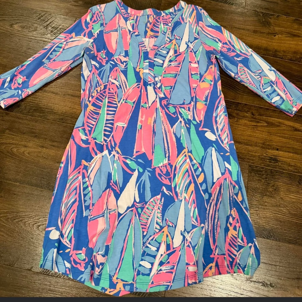 Lilly Pulitzer dress, medium, sailboat pattern